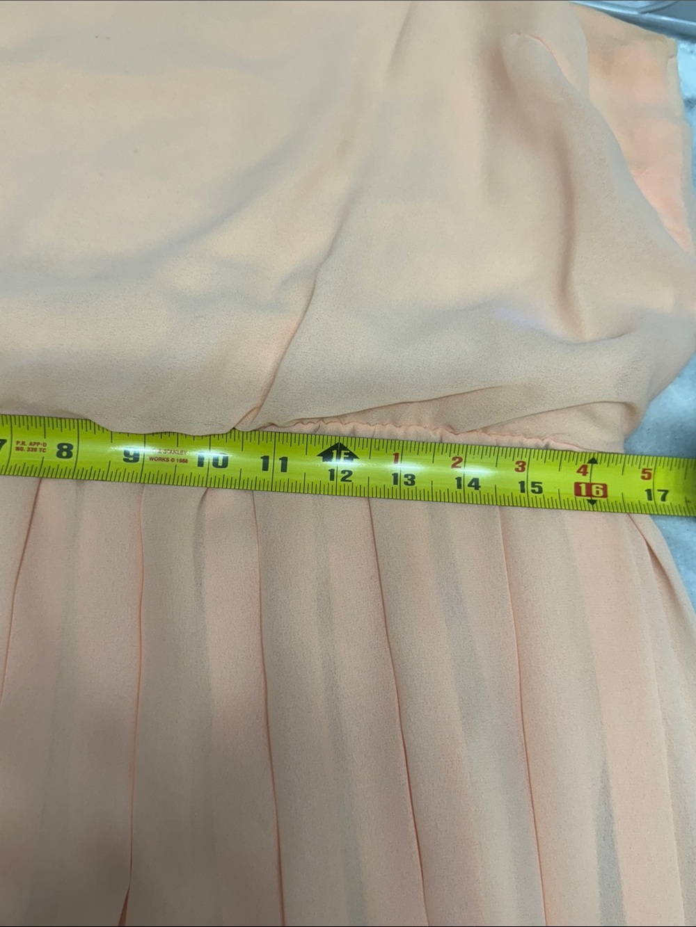 Vintage Floral 2 Piece Peach Midi Dress with Brocade Jacket - Picture 12 of 12